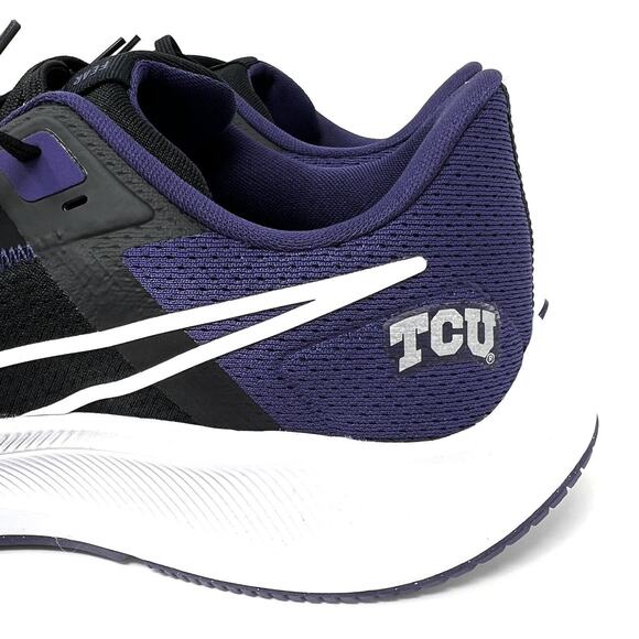 Nike TCU Horned Frogs Air Zoom Pegasus 38 Size 12 Running Shoe Blck DJ0855-001 main image 8
